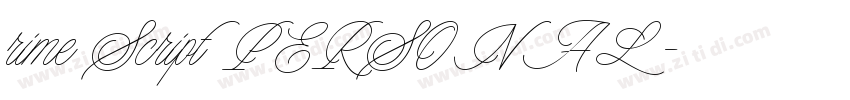 rime Script PERSONAL字体转换